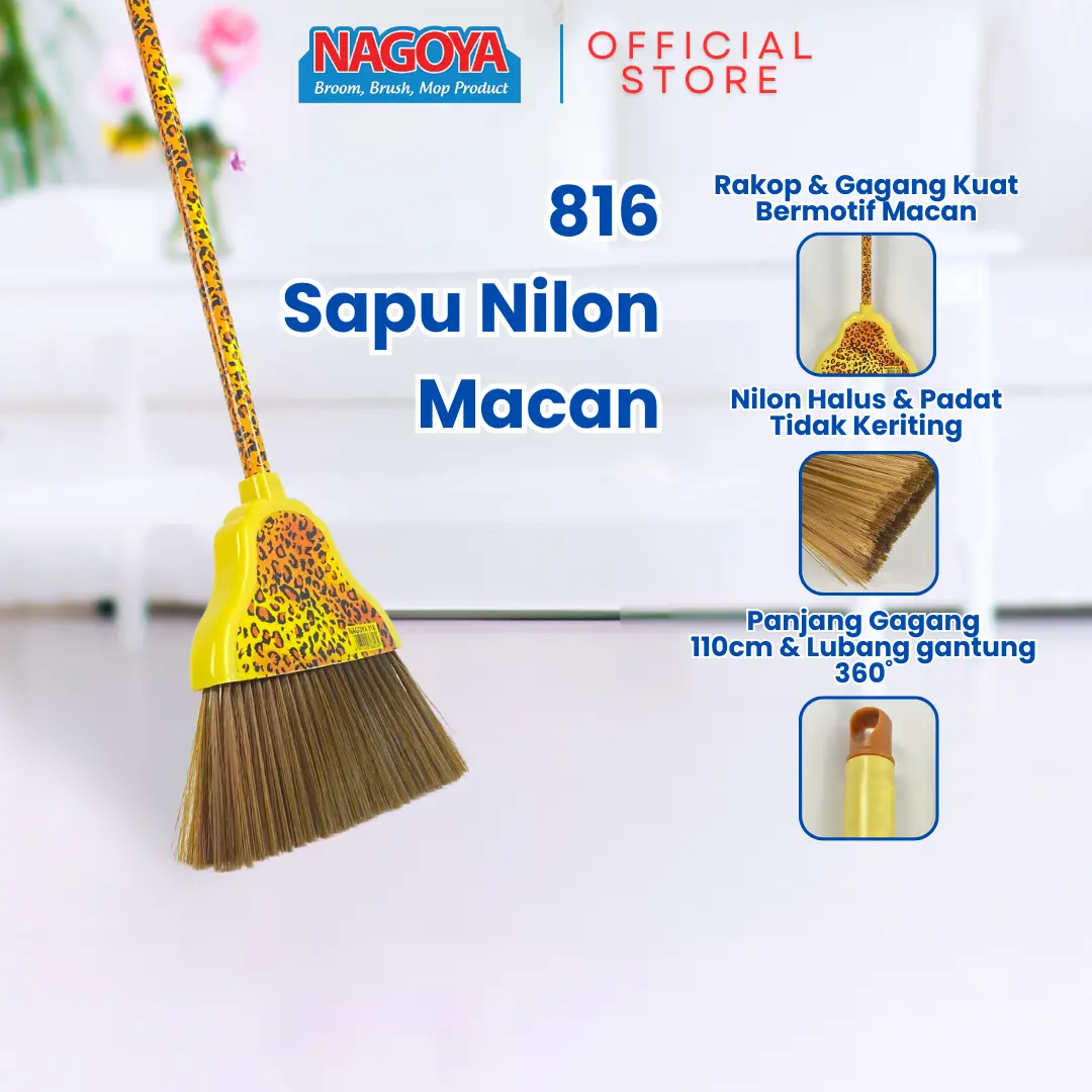 NAGOYA Sapu Lantai Nilon Macan