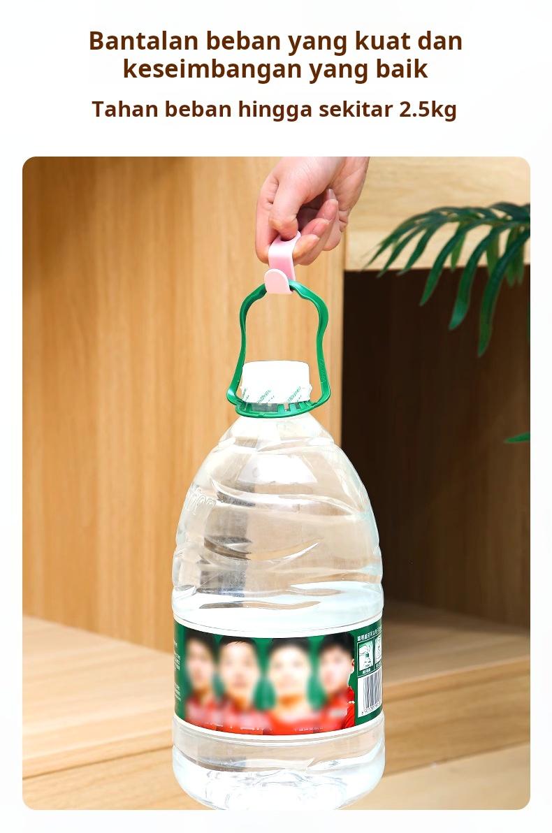 Gantungan baju tebal dengan kombinasi kait tanpa perlu mengebor, rak gantung multi-lapisan untuk penyimpanan dan penghematan ruang.