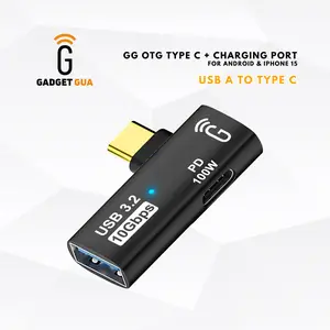 GG OTG Android - USB A to Type C + Charging Port - Support Iphone 15 (USB A to Type C)