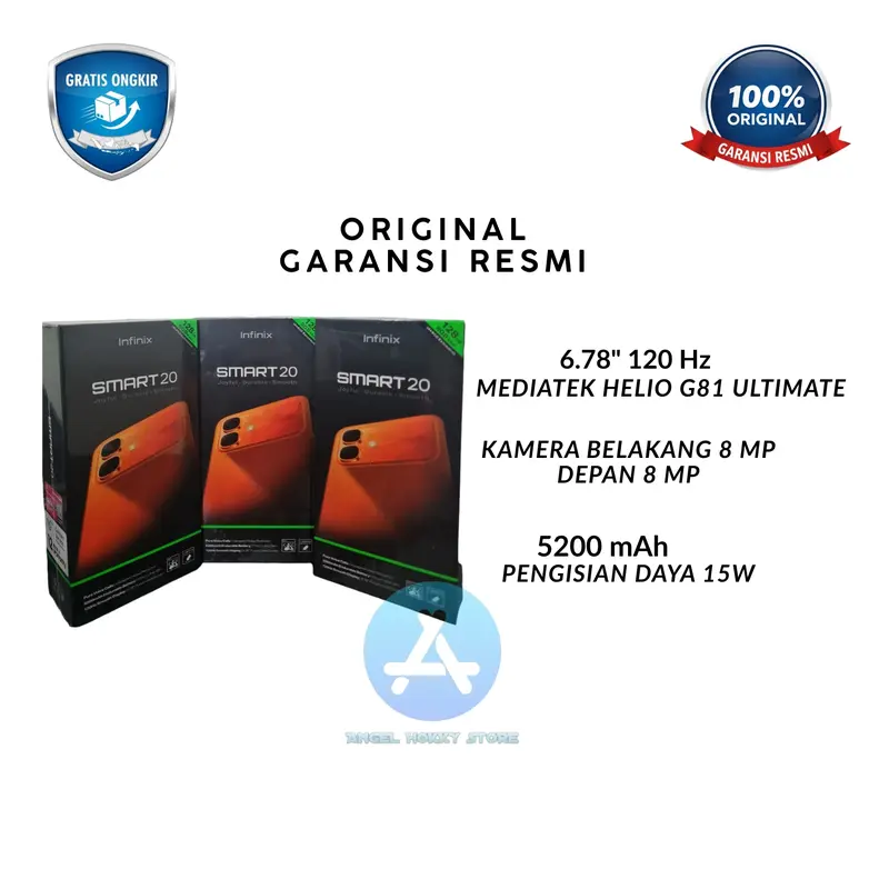 INFINIX SMART 20 RAM 4/64 RAM 4/128GB ORIGINAL GARANSI RESMI