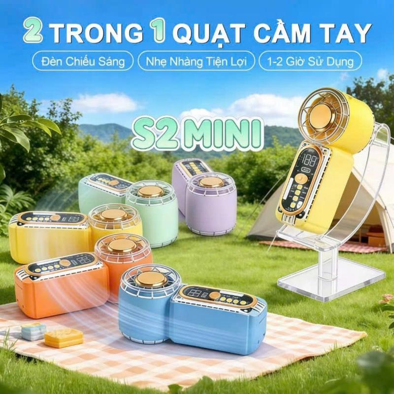 [Chinh hangl Quạt Cầm Tay Mini X699  Mạnh 100 Cấp Gió, Màn Hình LED Thông Minh, Sạc Type-C Nhanh Chóng, Gọn Nhẹ Bỏ Túi Tiện Lợi