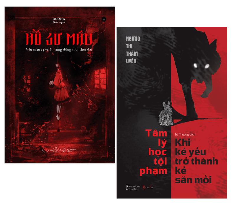 Sách - Combo Hồ Sơ Vụ Án: Hồ Sơ Máu - Vén Màn 13 Vụ Án Rúng Động Mọi Thời Đại + Tâm Lý Học Tội Phạm - Khi Kẻ Yếu Trở Thành Kẻ Săn Mồi