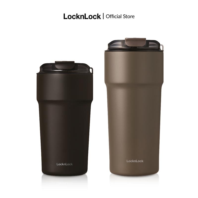   NEW  Combo 2 bình giữ nhiệt phủ sứ - LocknLock Metro Cafe Tumbler LHC4357 LHC4359 - 2 màu 