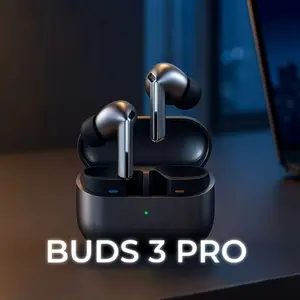 TWS Buds 3 Pro Headset Bluetooth 24 Bit HiFi Earbuds Designwith IPX5 Tahan Air For Android iOS Earphone/ Buds 2 Pro Headset Bluetooth Super Bass For Android iOS Adaptive Noise Control