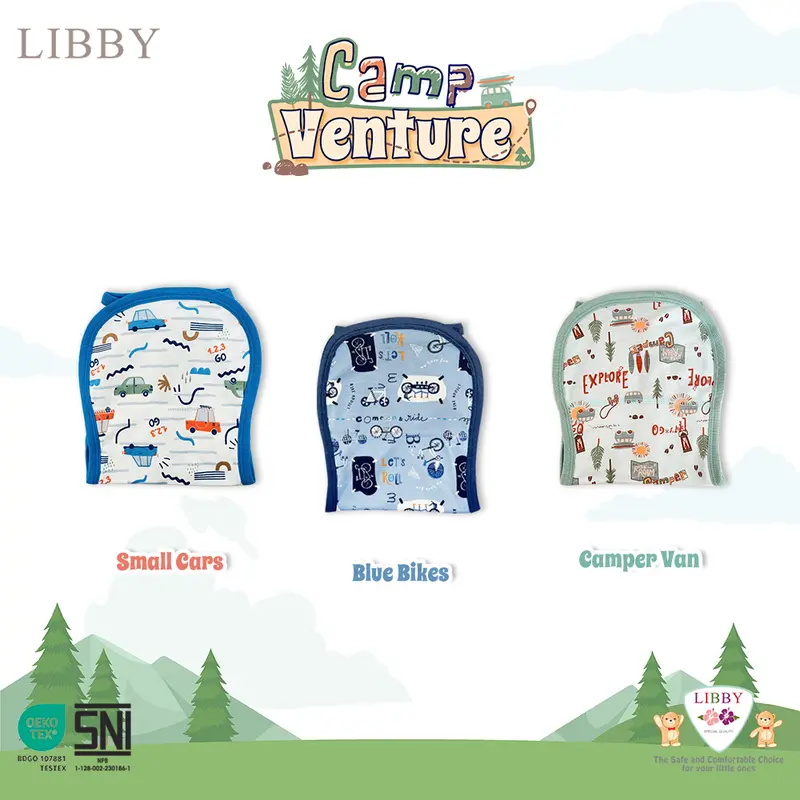 LIBBY Popok Tali Motif Unisex (1 pcs/pack) |  Zany TreeTops | Hazel Glaze | Lively Vibes | Camp Venture | Playtime Stories | Glowy Pals | Forest Mingle 3