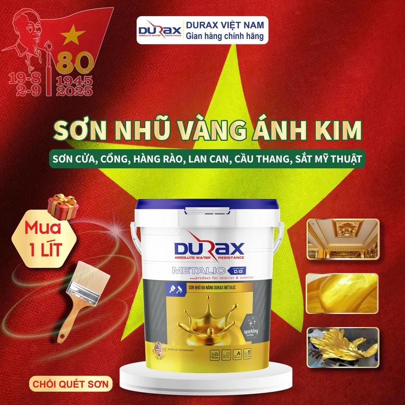 Sơn Nhũ Đồng, Nhũ Vàng Ánh Kim Cao Cấp,Trang Trí Ngoại Thất Hệ Nước An Toàn Bền Màu / TAIKO GOLD PAINT