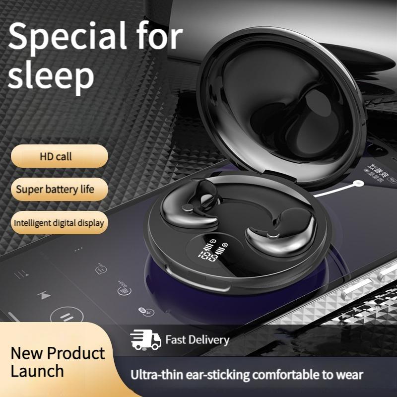 Tai nghe không dây vô hình, Y29, Bluetooth 5.3, Âm thanh nổi, Tai nghe ẩn, Nhẹ, Không thấm nước, Chống mồ hôi, Điều khiển cảm ứng, Tai nghe Led 1