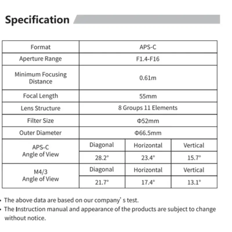 Meike AF 55mm F1.4 Full Frame Auto Focus Lens / Lensa Meike 55mm F1.4 STM 5