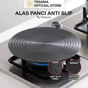 Texania Alas Panci Anti Slip Tebal Diameter 24cm - Plat Panci Anti Gosong & Tatakan Panci Murah