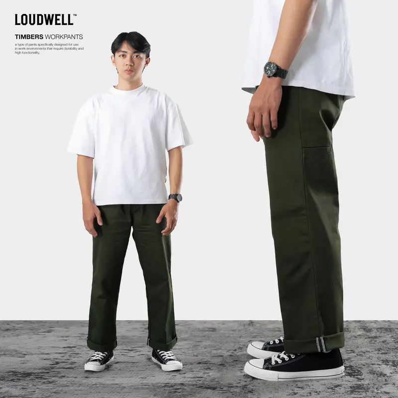 Loudwell Timbers Army Workpants Celana Chinos  Panjang Reguler Loose Cut pants 0