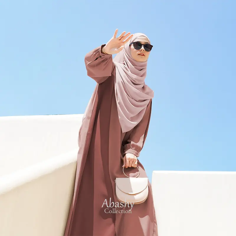 Abashy - Baju Gamis Wanita Lebaran 2025 Givana Dress Abaya Mewah Terbaru 1