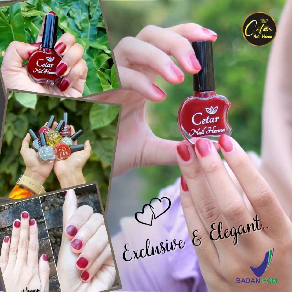 CETAR NAIL HENNA 10ML / KUTEK CETAR / HENA KUKU / KUTEK MUSLIMAH / TUFFAH / NAURAA