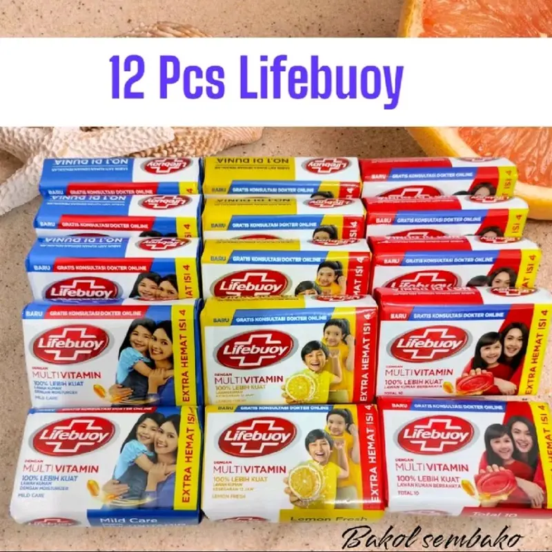 [COD] 12 PCS SABUN LIFEBUOY 70 GR RANDOM SESUAI STOCK SOAP MANDI HAND SABUN PENCERAH SABUN VIRALTIK TANGAN LOTION. 0