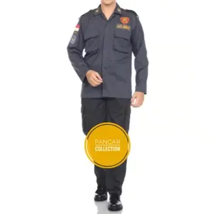 LINMAS ABU TERBARU Pria Seragam Celana Kerja Baju