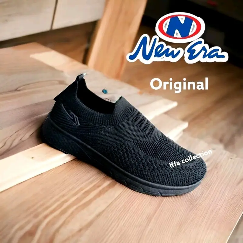 sepatu pria rajut slip,on teebaru Karet 1