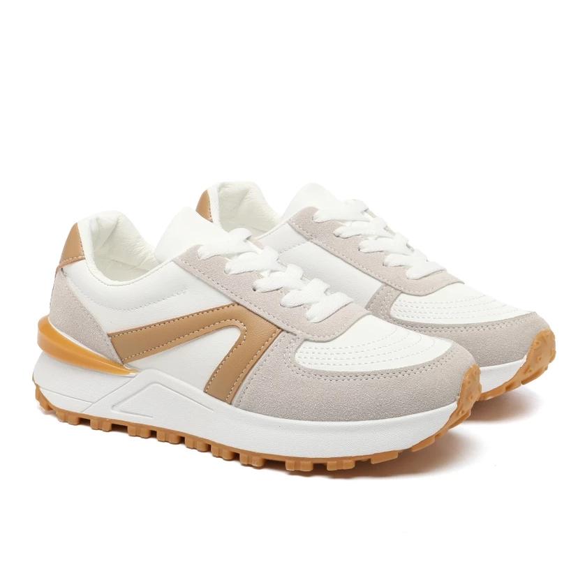 SR Sepatu Sneakers BIANCA Wanita Sepatu Kasual Wanita Korean Ootd Round Toe