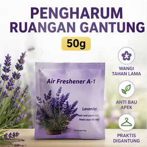 Pengharum Ruangan Gantung 50g Pewangi Mobil & Kamar Tahan Lama Aroma Wangi Segar Anti Bautuk Mobil & Ruangan Aroma Lembut