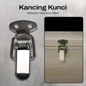 Kancing Kunci Spring Loaded Toggle Latch Catch Hasp / Kancing Kunci Koper Box