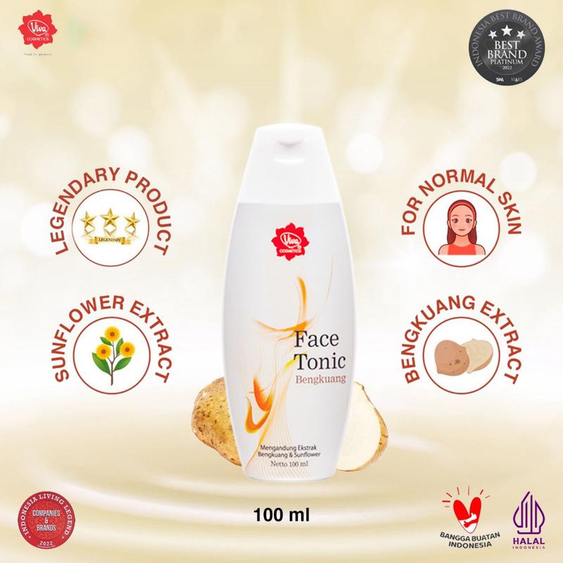 Viva Face Tonic Toner 100ml Untuk Menyegarkan Kulit Melembakan Kulit 3