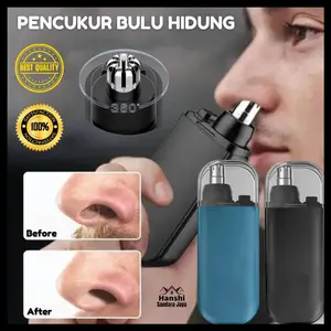 Nose Hair Trimmer Elektrik Alat Cukur Bulu Hidung Pembersih Bulu Hidung Professional Painless Mesin Pria Kumis Jenggot Sisir
