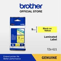 Gambar Brother Label Tape TZE-621 9mm x 8m Laminated Black On Yellow TZe621 - Black On Yellow dari Brother Indonesia Shop Kota Administrasi Jakarta Pusat 1 Tokopedia
