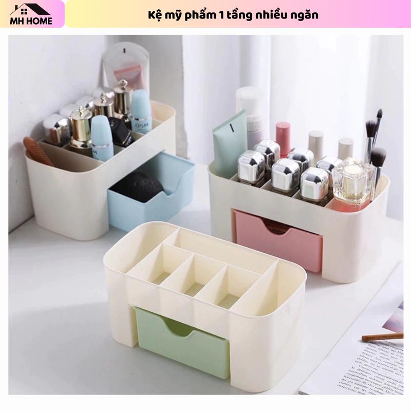 Kệ đựng mỹ phẩm nhỏ gọn tiện lợi - Kệ mỹ phẩm 1 tầng nhiều ngăn - Tiết kiệm không gian gọn gàng