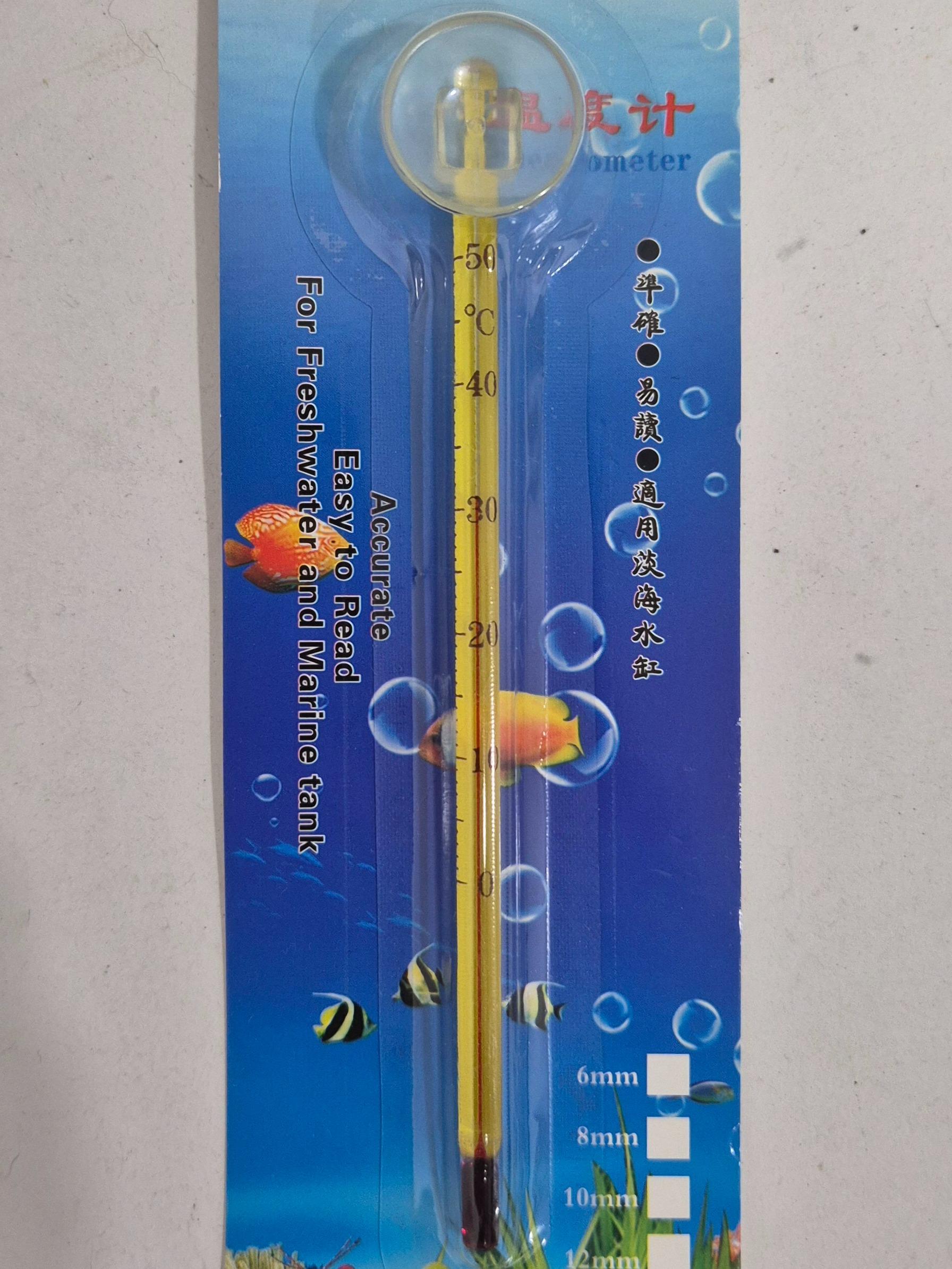 Rod Thermometer Aquarium Fish Ikan Akuarium Termometer Temperature Suhu