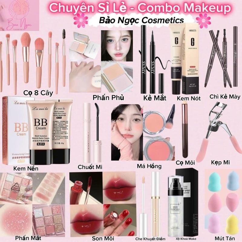 Tặng Mi Combo 15 Món Make Up Trang Điểm Cá Nhân Tại Nhà Đầy Đủ Cơ Bản