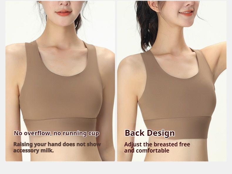 Product Introduction of High-Intensity Sports Bra for Women - Anti-Shock, Moisture-Wicking, Fixed Cups,Stylish Back Design Women's Sports Tank Top 11
