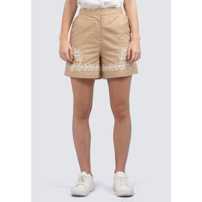 Gambar Et Cetera Embroidered Linen Short Pants KHAKI - KHAKI, 4 dari et cetera Indonesia Kota Bekasi Tokopedia