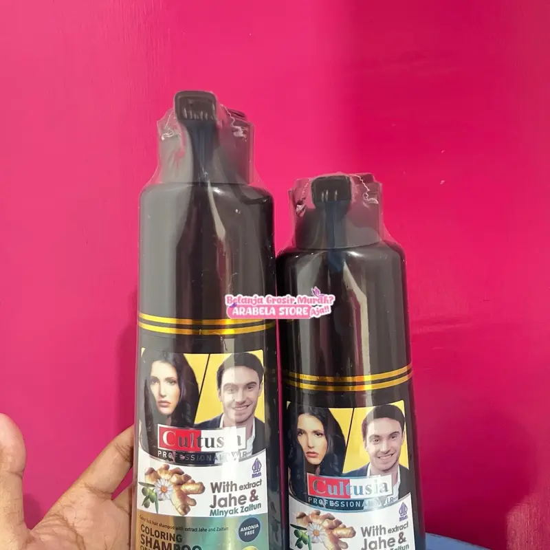[PROMO] READY STOCK CULTUSIA SHAMPO BLACK & BROWN DENGAN ZAITUN DAN EKSTRAK JAHE 160 ML ORIGINAL BPOM 3