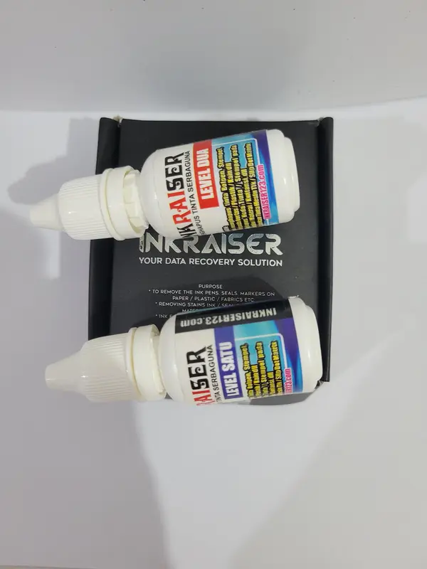 Penghapus Tinta INKRAISER toner Stempel Print Ketikan Putih Plastik Cairan Mesin Printer 3