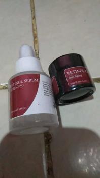 Product Review of PAKET RETINOL NIGHT SERUM & CREAM Untuk Mengatasi Flek Hitam dan Mencegah Penuaan Plus Anti Aging Memutihkan, Memudarkan, Mencerahkan Wajah from S**i 0