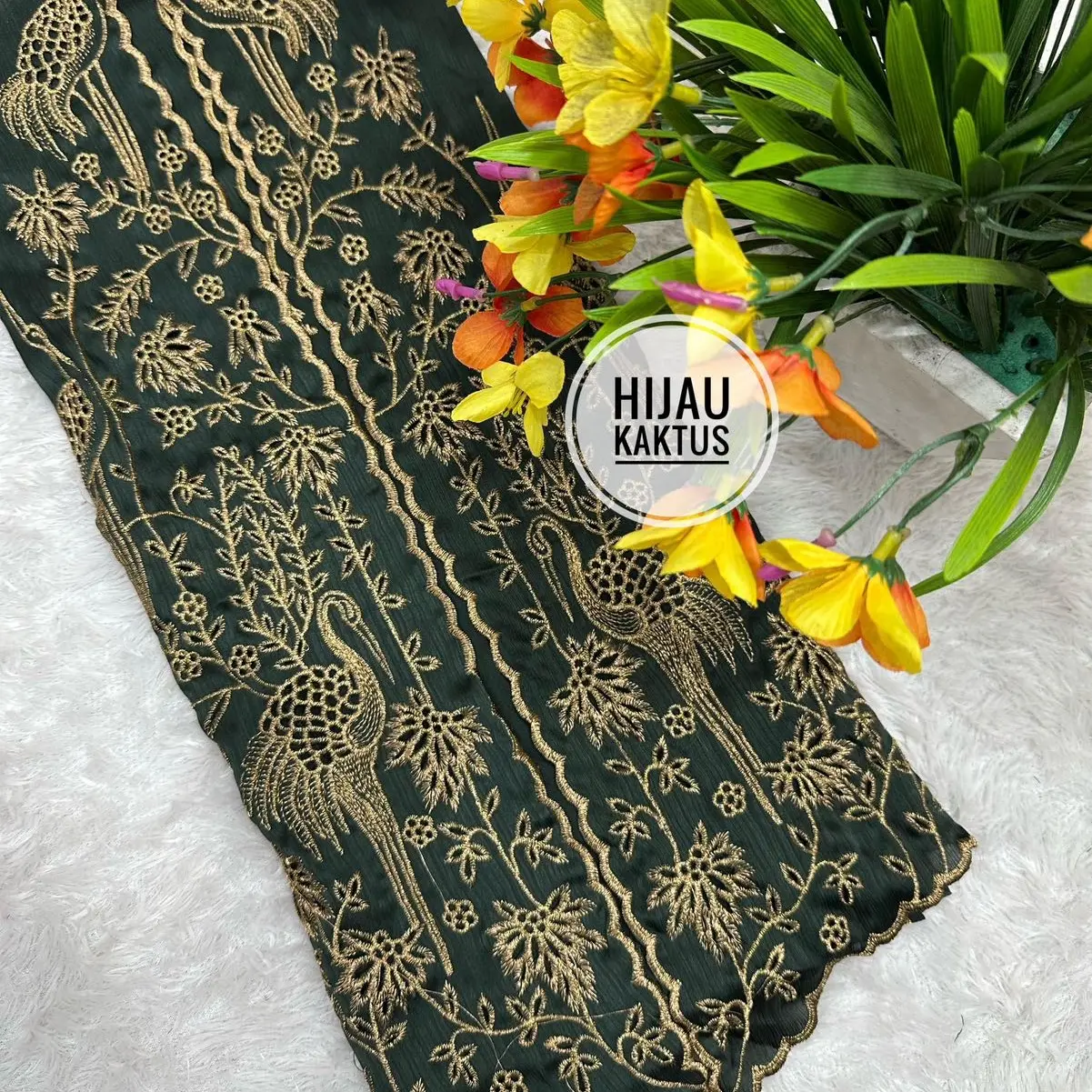 Kain bordir silk premium terbaru