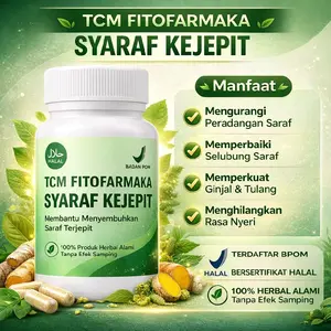 TCM Fitofarmaka Syaraf Kejepit Herbal Pendukung Saraf Alami Nyaman Dikonsumsi Halal Bersertifikat BPOM