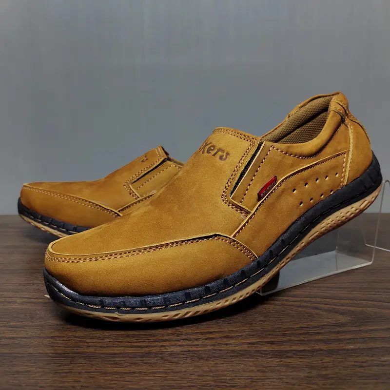 Sepatu Santai Casual Kasual Pria Bahan Kulit Asli Elegan Keren Murah 0