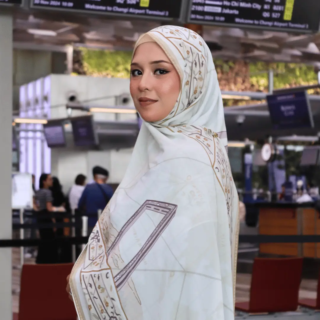 Wanderlust, Globetrotter Series | Premium Chiffon Shawl | 200cm x 70cm