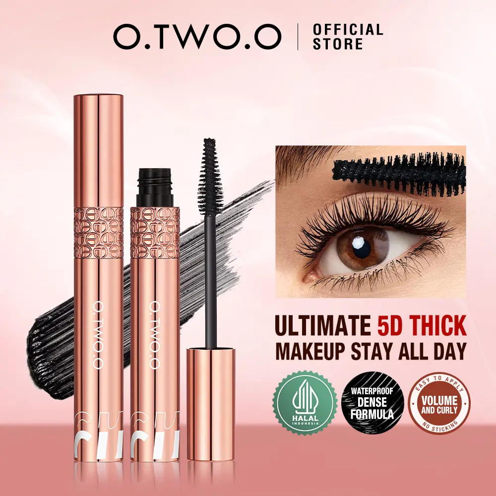 【LIVE】O.TWO.O  Long-lasting Non-staining Ultra Lengthen Eyelashes Bushy 5D Waterproof Mascara Black Maskara