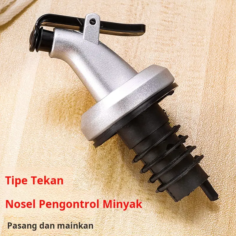 Sumbat Botol Bumbu Sumbat Melengkung Multifungsi Dapur Nosel Minyak Sumbat Botol Cuka Minyak Panduan Udara Sumbat Botol Minyak Universal Sumbat Botol Minyak Anggur 3
