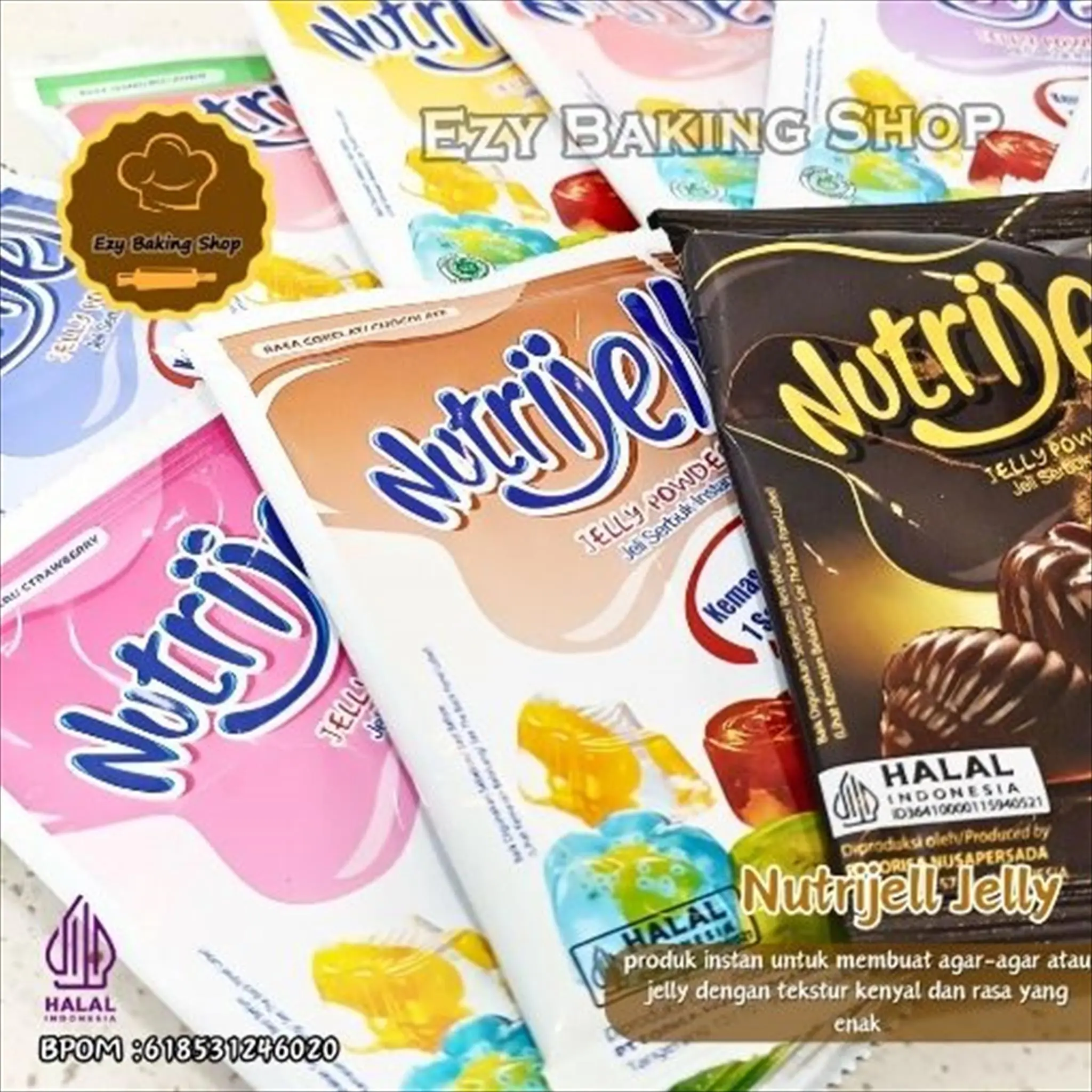 Nutrijel Jelly Instant 10gr - Nutrijell Ekonomis Aneka Rasa Buah