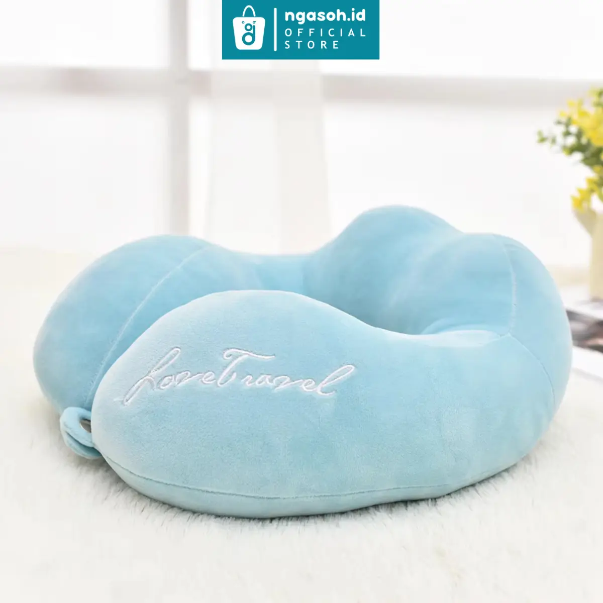 ngasoh.id Bantal Leher Love Travel Bed Bantal Leher Mewah Halus Lembut Bantal Mobil Mewah Car