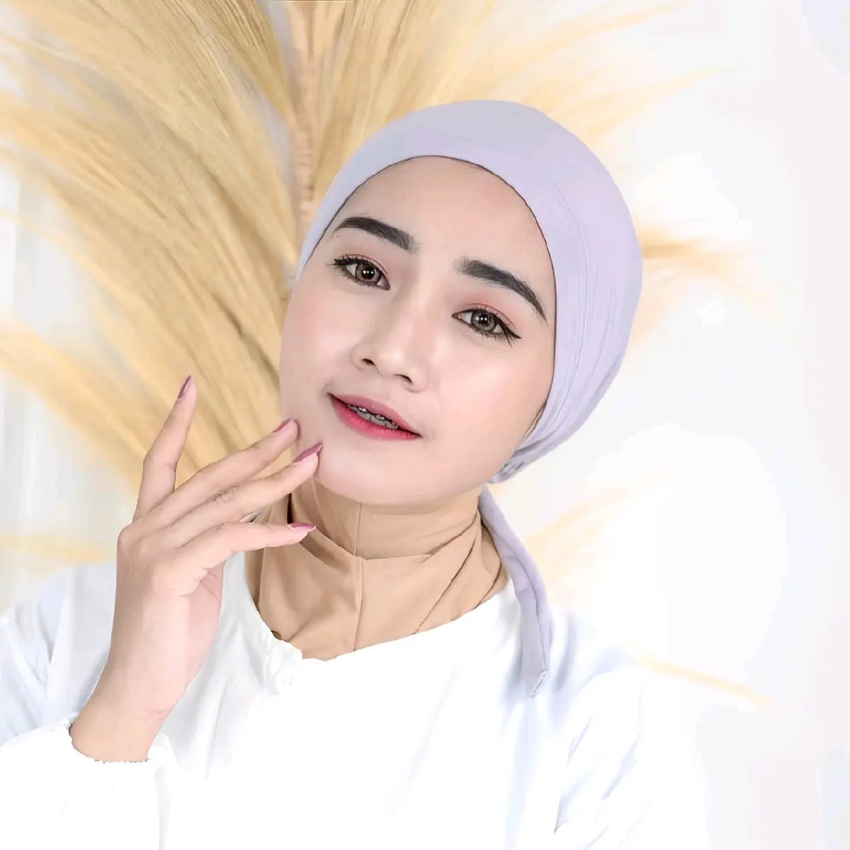 Ciput Tali Basic Turky Kaos Tali Polos Ikat Belakang Wanita - Jilbab Instan Turki Kerudung dalaman