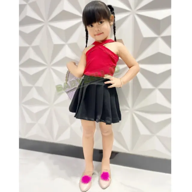 ATASAN ANAK PEREMPUAN ZELLZA TANKTOP COLORFULL KROSNECK BAJU ANAK PEREMPUAN USIA 1-8th 2