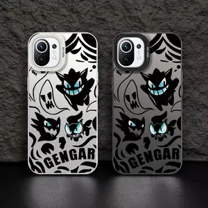 Casing hp  XIAOMI11LITE(5G)(4G) Shell perak berwarna case Pok é mon gengar Hantu Hitam Corak kartun penjualan panas Kasus telepon pria