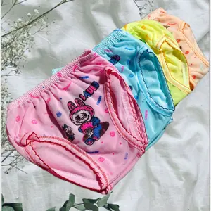 Celana Dalam Anak Perempuan Motif Labubu Lucu 6/12 PCS - CD Anak Allsize M untuk Usia 1-5 Tahun Bahan Katun PE