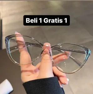 BELI 1 GRATIS 1 PROMO Kacamata cat eye wanita Eyewear