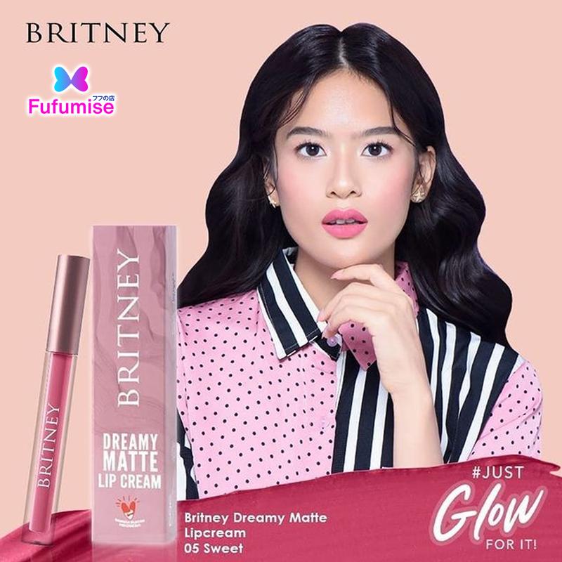 Purbasari BRITNEY Dreamy Matte Lip Cream  (BPOM) Bibir Lipstick 2