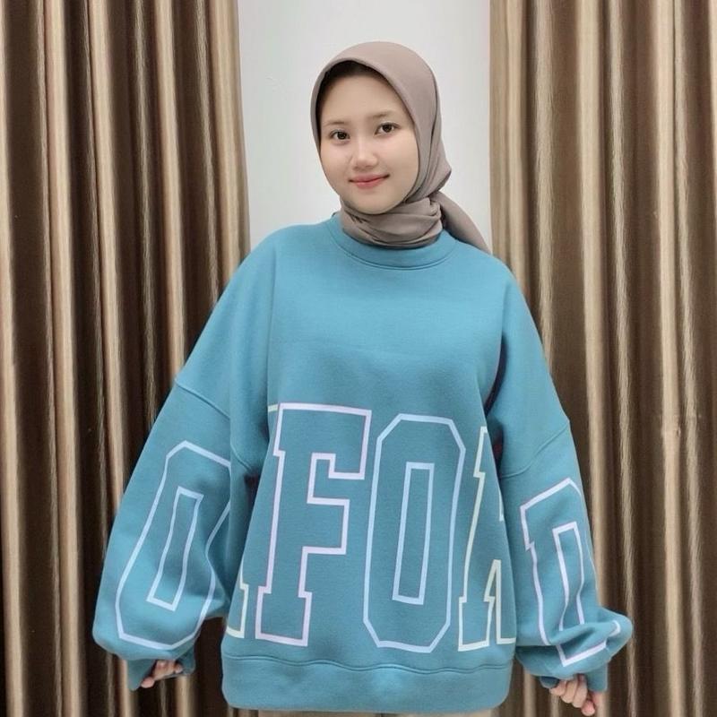 Sweater Crewneck - Sweater Sablon Karakter - Crewneck Sablon Oversize Lengan Balon 3