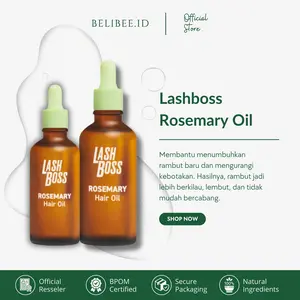 LashBoss Hair Oil - Lash Boss Rosemary Hair Oil - Minyak Penumbuh Rambut - Hair Growth - Hair Essence Oil