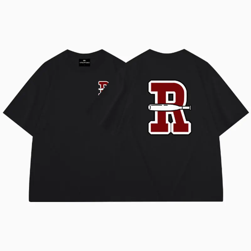 Fashion Gesture Printed Letter T-shirt Casual Hip-Hop Breathable Round Neck Short Sleeve T-shirt High Soft 2